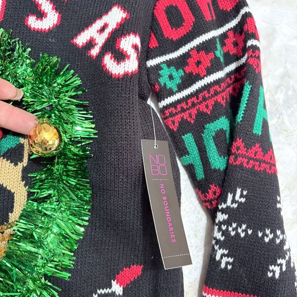 Grumpy Cat Funny 3D Ugly Christmas Women Sweater size XS/S Whimsical Holiday - Picture 7 of 9